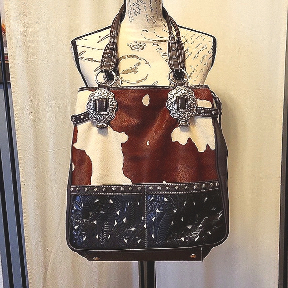 American West Bag Brown/Cream and Wallet